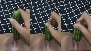 Ayna Mainan Timun Di Lubang Memeknya